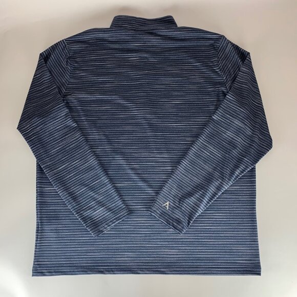 Michigan Wolverines NCAA Navy Blue Striped Antigua Athletic Pullover Mens 2XL - Picture 4 of 6